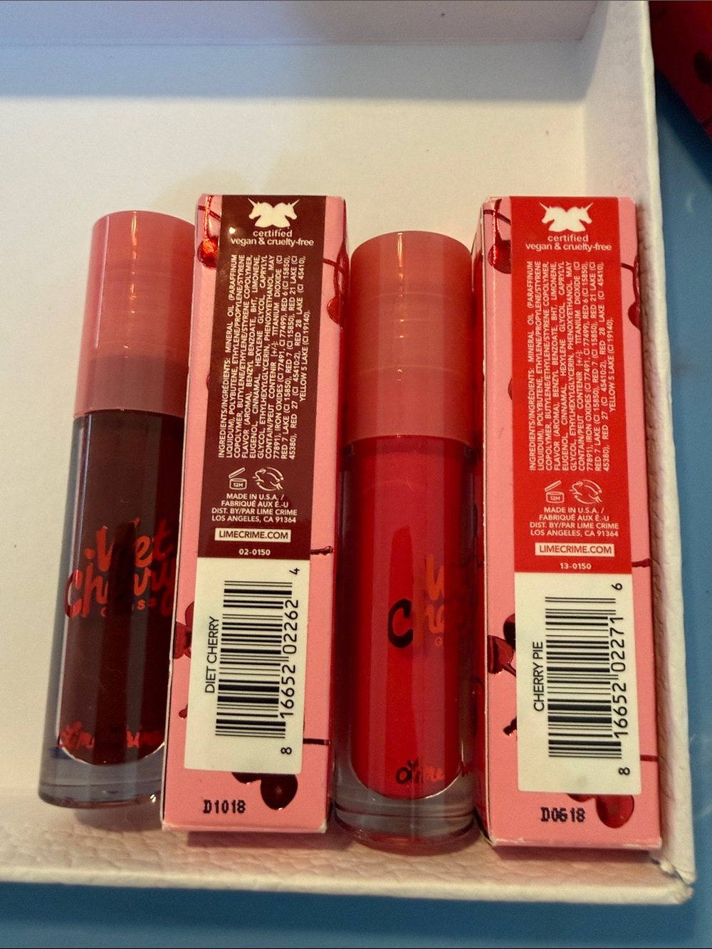 Lime Crime Wet Cherry Ultra-Gloss Lip Gloss Bundle - Picture 7 of 9